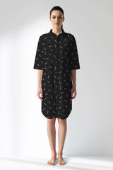 Woman Polyviscon Ritmica Shirt Tunic - ROTASYON - Image 1