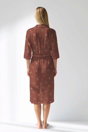 Woman Polyviscon Rosinia Dressing Gown - ROTASYON - Image 3