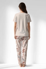 Woman Polyviscon Selvine Pyjama Set - METRAJ ZEMIN - Image 3