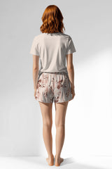 Woman Polyviscon Selvine Short Set - METRAJ ZEMIN - Image 3