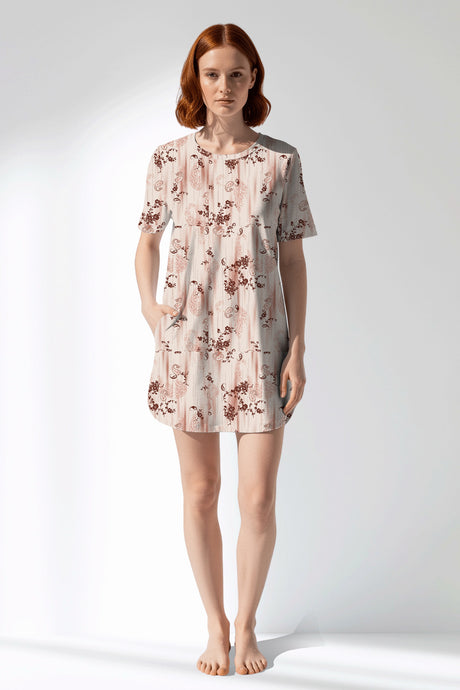 Woman Polyviscon Selvine Pocket Detail Tunic - ROTASYON - Image 1