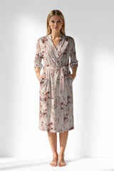 Woman Polyviscon Selvine Dressing Gown - ROTASYON - Image 1