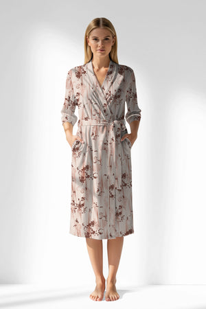 Woman Polyviscon Selvine Dressing Gown - ROTASYON - Image 1