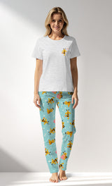 Woman Supreme Nera Pyjama Set - B-GRAY MELANGE - Image 1