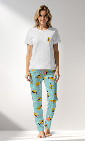 Woman Supreme Nera Pyjama Set - B-GRAY MELANGE - Image 1
