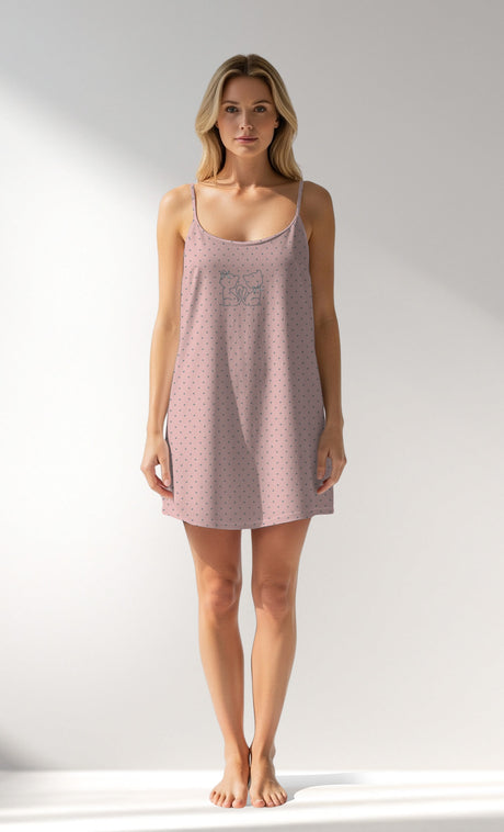 Woman Supreme Polka Tunic - B-ROTASYON (PEMBE ZEMIN) - Image 1