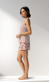 Woman Supreme Cherrybear Thin Strap Short Set - A-13-1404 - Image 2
