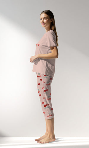 Woman Supreme Cherrybear Capri Set - A-13-1404 - Image 2