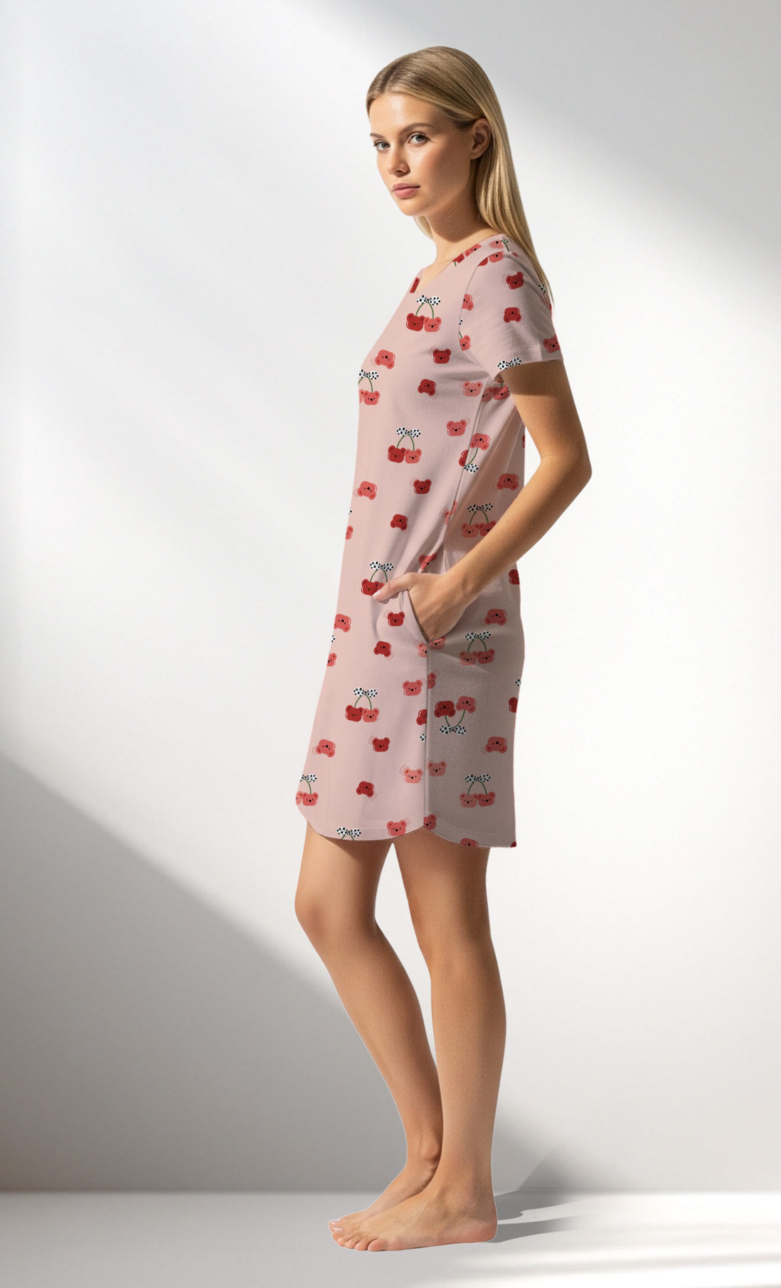 Woman Supreme Cherrybear O Neck Tunic - ROTASYON - Image 2