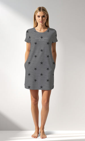 Woman Supreme Supernova Pocket Detail Tunic - A-ROTASYON (GRI ZEMIN) - Image 1
