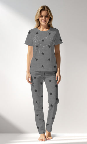 Woman Supreme Supernova Pyjama Set - A-ROTASYON (GRI ZEMIN) - Image 1