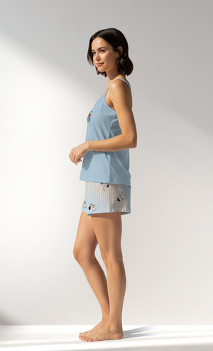 Woman Supreme Sleeclub Thin Strap Short Set - A-13-4210 - Image 2