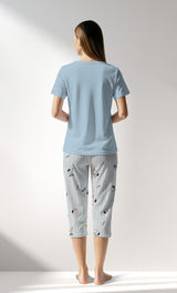 Woman Supreme Sleeclub Capri Set - A-13-4210 - Image 3