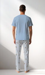 Man Supreme Gamenight Short Sleeve Pyjama Set - A-13-4210 - Image 3