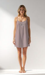 Woman Supreme Plaidwing Thin Strap Tunic - A-KOYU KREM - Image 1