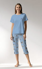 Woman Supreme Polobear Capri Set - A-14-4121 - Image 1