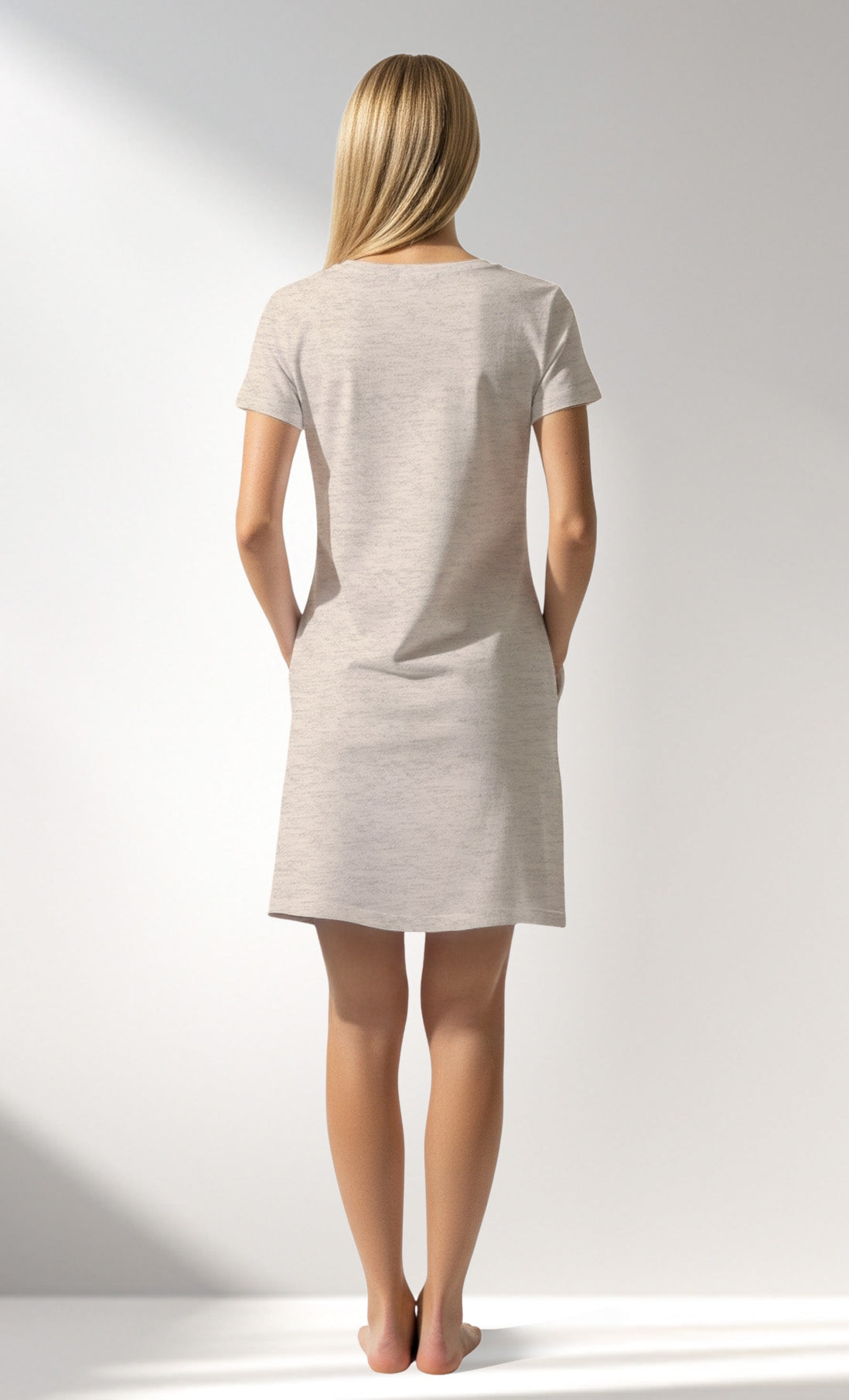 Woman Supreme Buddy Pocket Detail Tunic - BEJ MEL - Image 3