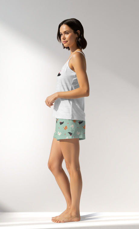 Woman Supreme Baliko Thin Strap Short Set - B-KAR MELANJ - Image 2