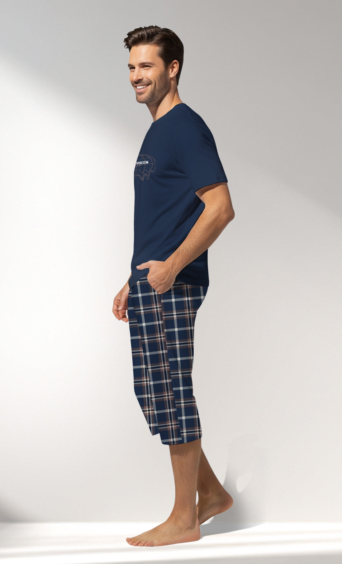 Man Supreme NewVision Capri Set - A-LACIVERT - Image 2