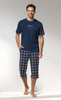 Man Supreme NewVision Capri Set - A-LACIVERT - Image 1