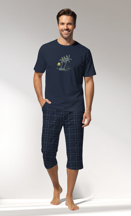 Man Supreme BeachClub Capri Set - A-LACIVERT - Image 1