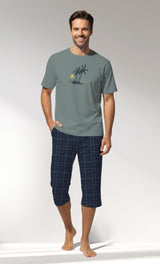 Man Supreme BeachClub Capri Set - B-YESIL - Image 1