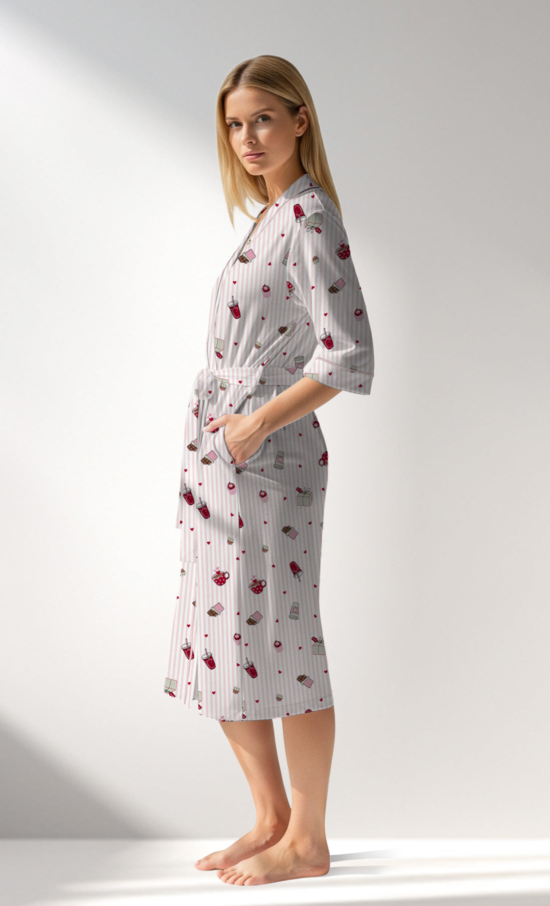 Woman Supreme CoffeTime Dressing Gown - ROTASYON - Image 2