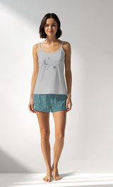 Woman Supreme ForestStars Thin Strap Short Set - B-EG-0 - Image 1