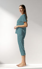 Woman Supreme ForestStars Capri Set - A-ZEMIN - Image 2