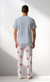 Man Supreme Crablove O Neck Pyjama Set - 13-4103 - Image 3